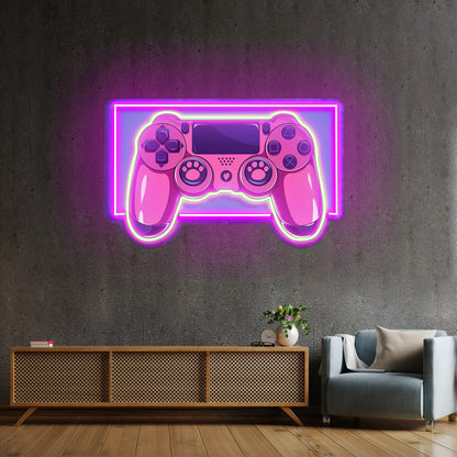 Pink Controller Custom Led Signs Artwork For Sale