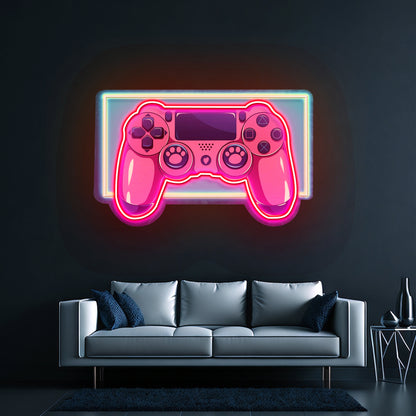 Pink Controller Custom Led Signs Artwork For Sale