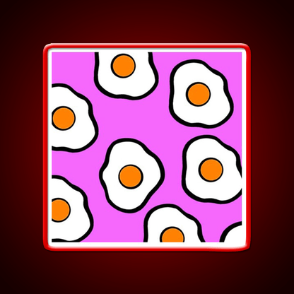 Pink Cooking Eggs Snack Food Led Neon Sign Rgb Color - Shineneon