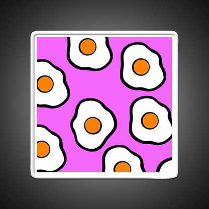 Pink Cooking Eggs Snack Food Led Neon Sign Rgb Color - Shineneon