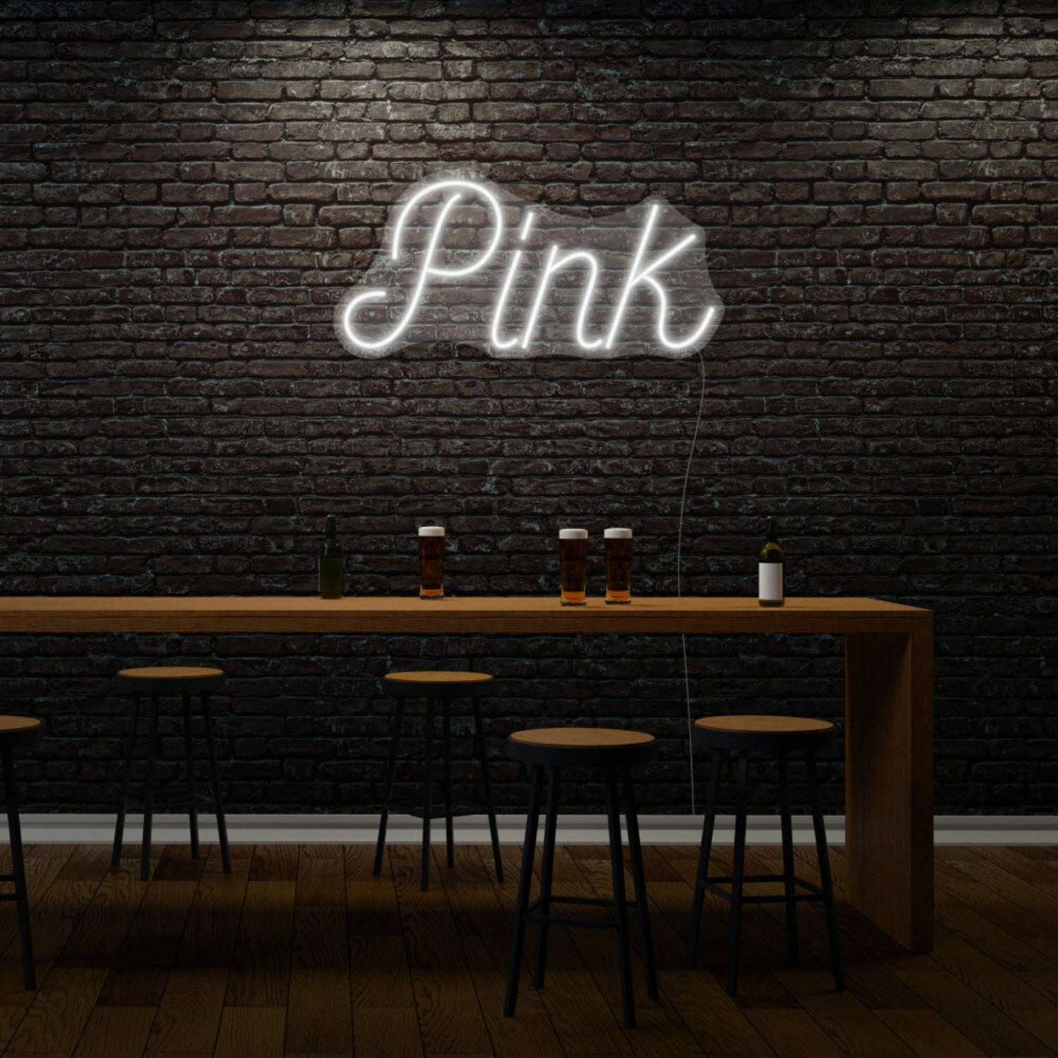 Pink Cursive Neon Feminine Flair And Style | Shineneon