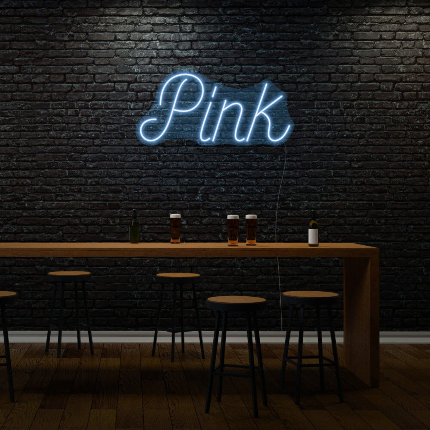 Pink Cursive Neon Feminine Flair And Style | Shineneon