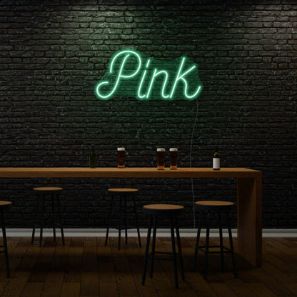 Pink Cursive Neon Feminine Flair And Style | Shineneon
