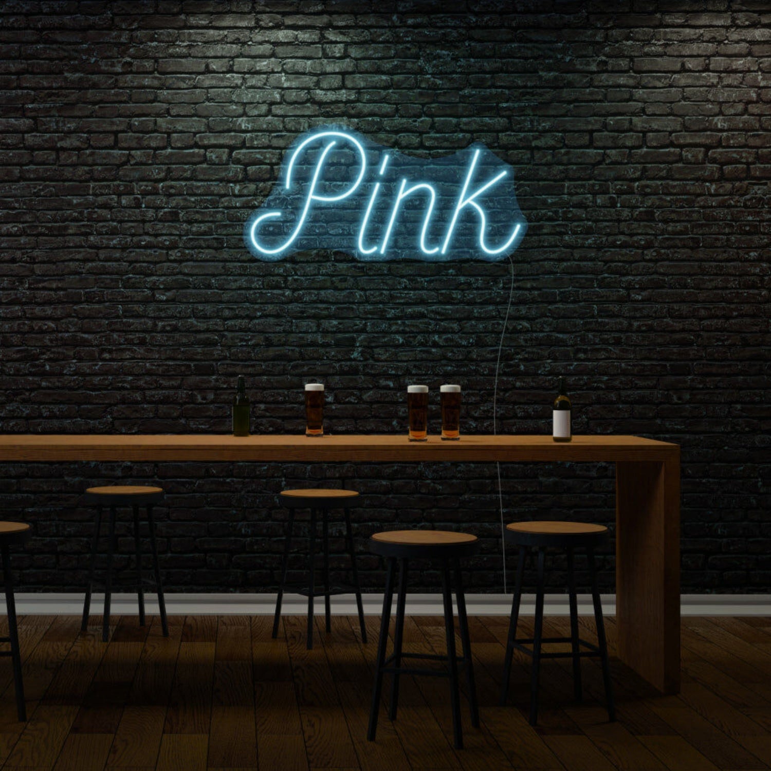 Pink Cursive Neon Feminine Flair And Style | Shineneon