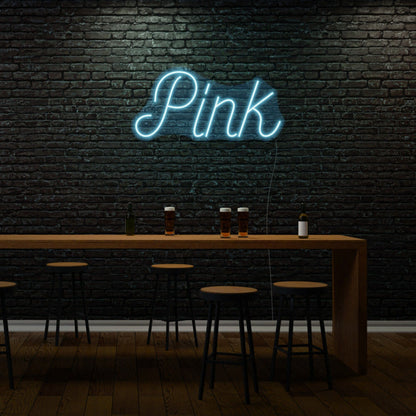 Pink Cursive Neon Feminine Flair And Style | Shineneon
