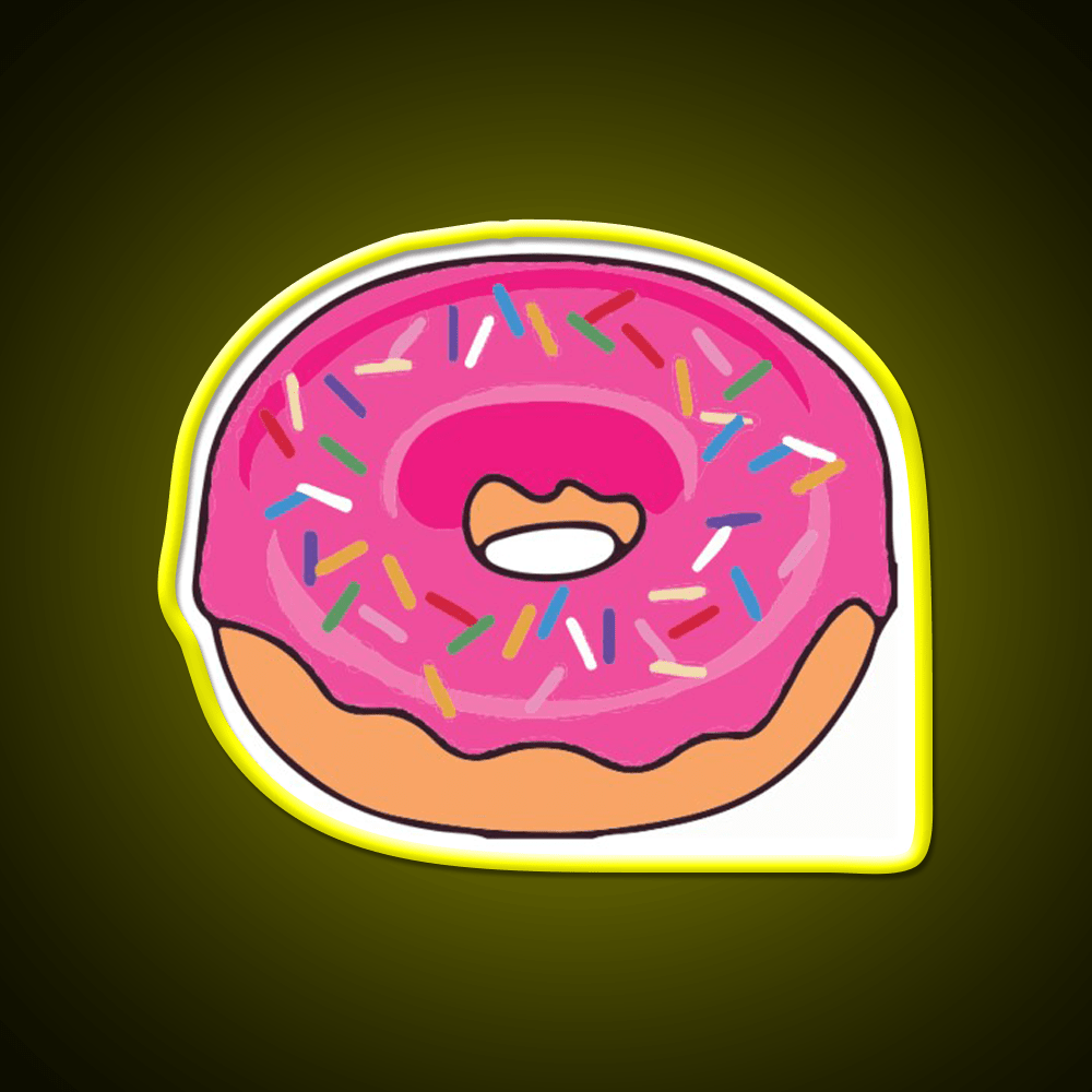 Pink Donut Snack Food Led Neon Sign Rgb Color - Shineneon
