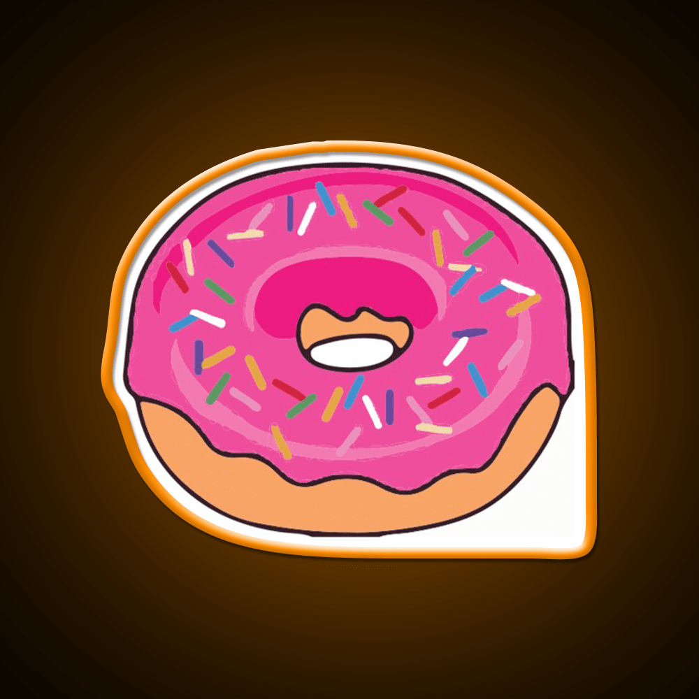 Pink Donut Snack Food Led Neon Sign Rgb Color - Shineneon