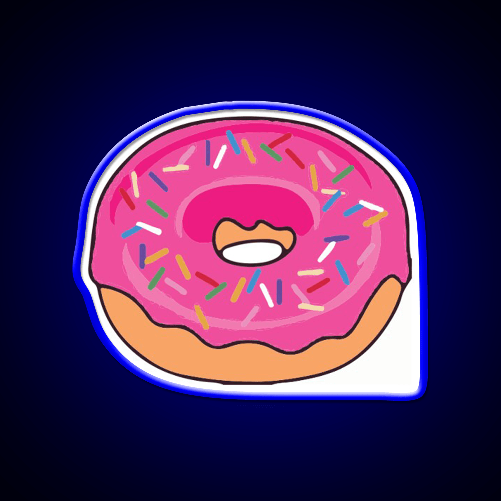 Pink Donut Snack Food Led Neon Sign Rgb Color - Shineneon