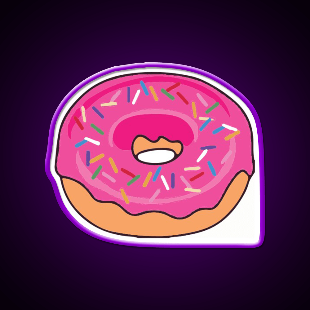 Pink Donut Snack Food Led Neon Sign Rgb Color - Shineneon
