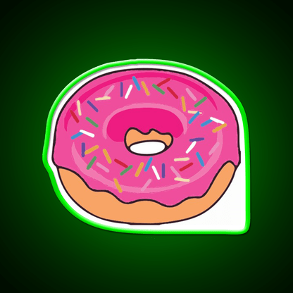 Pink Donut Snack Food Led Neon Sign Rgb Color - Shineneon