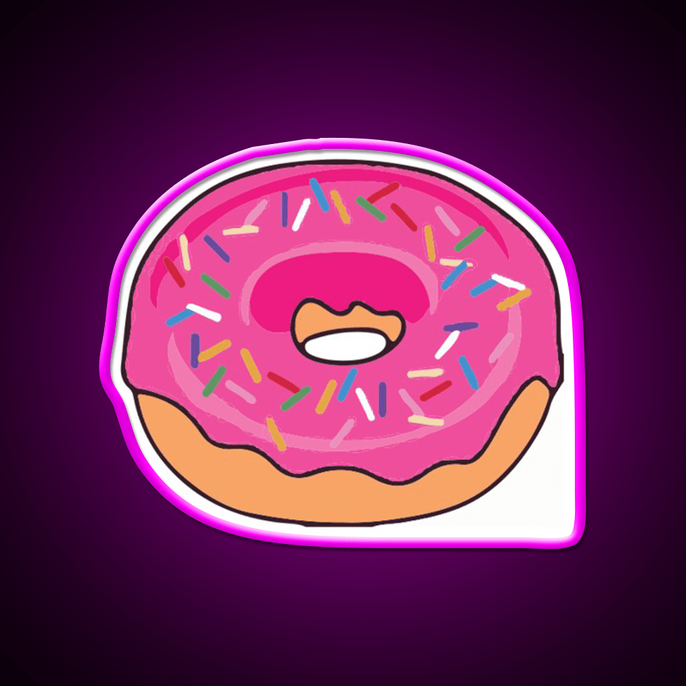 Pink Donut Snack Food Led Neon Sign Rgb Color - Shineneon
