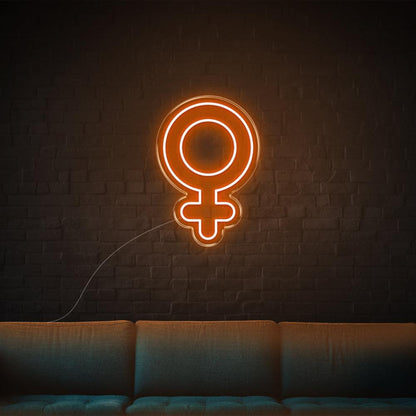 Pink Female Symbol Led Neon Sign For Bedroom Studio Wall Art | Shineneon