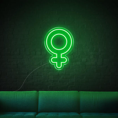 Pink Female Symbol Led Neon Sign For Bedroom Studio Wall Art | Shineneon