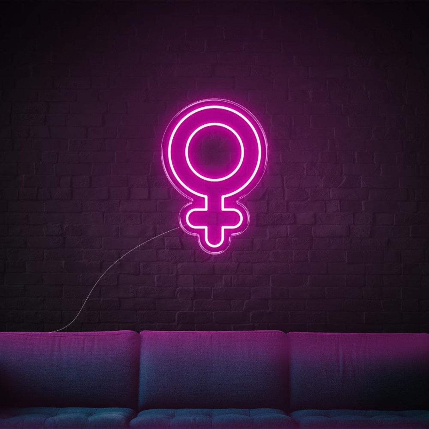 Pink Female Symbol Led Neon Sign For Bedroom Studio Wall Art | Shineneon