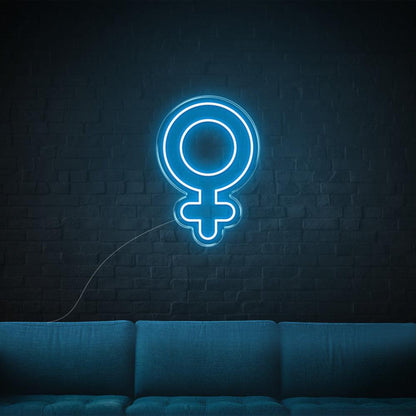 Pink Female Symbol Led Neon Sign For Bedroom Studio Wall Art | Shineneon