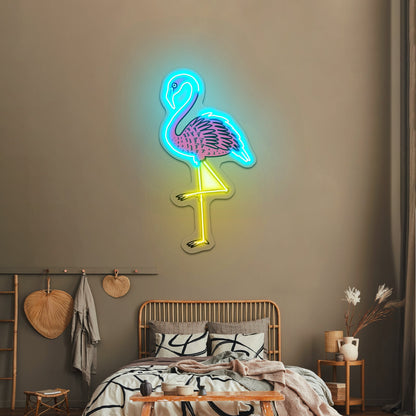 Pink Flamingo Aesthetic Artwork Led Signs - Shineneon