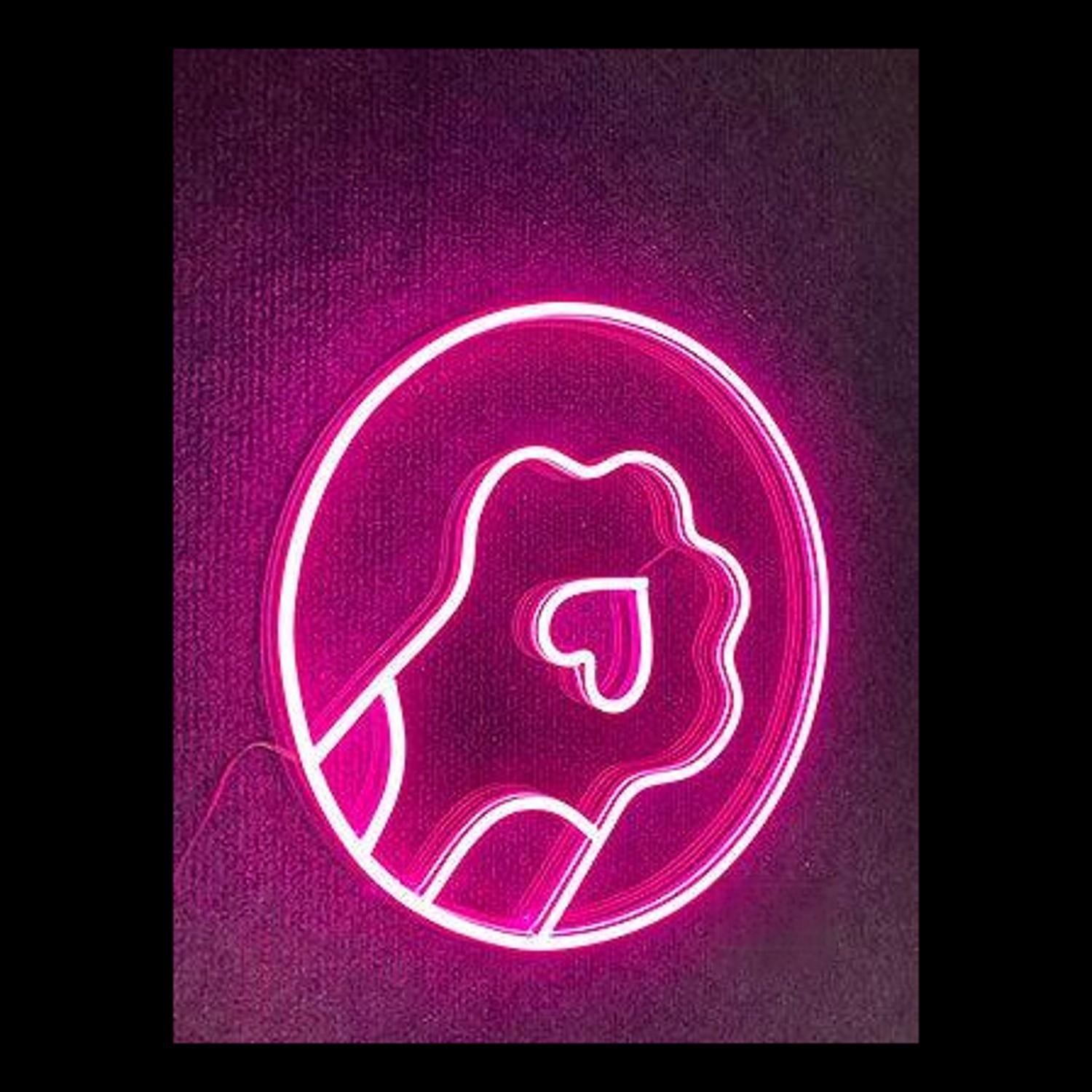 Pink Hand Heart Led Neon Sign For Home Caf E Bar Decor | Shineneon