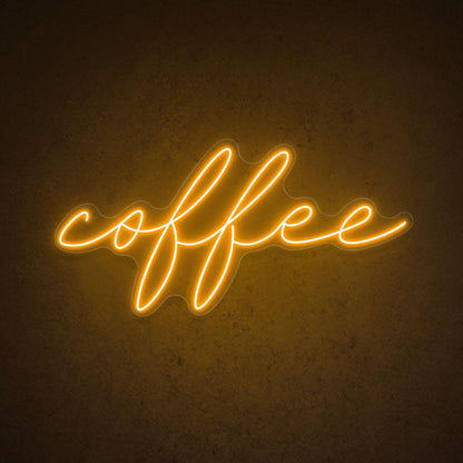 Pink Handwritten Coffee Led Neon Sign For Home Coffee Bar | Shineneon
