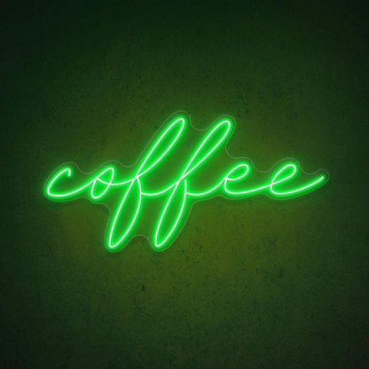 Pink Handwritten Coffee Led Neon Sign For Home Coffee Bar | Shineneon