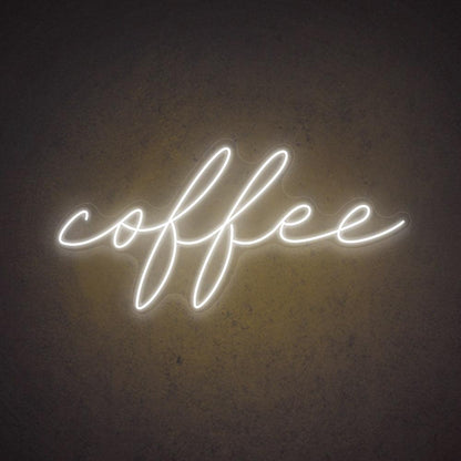 Pink Handwritten Coffee Led Neon Sign For Home Coffee Bar | Shineneon