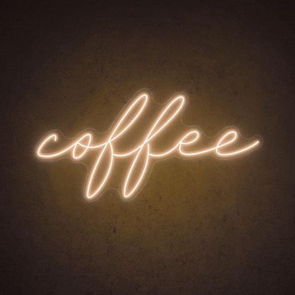 Pink Handwritten Coffee Led Neon Sign For Home Coffee Bar | Shineneon