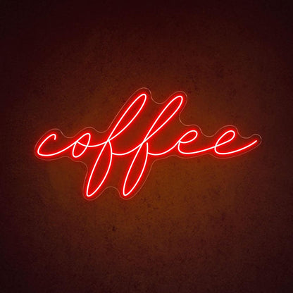 Pink Handwritten Coffee Led Neon Sign For Home Coffee Bar | Shineneon