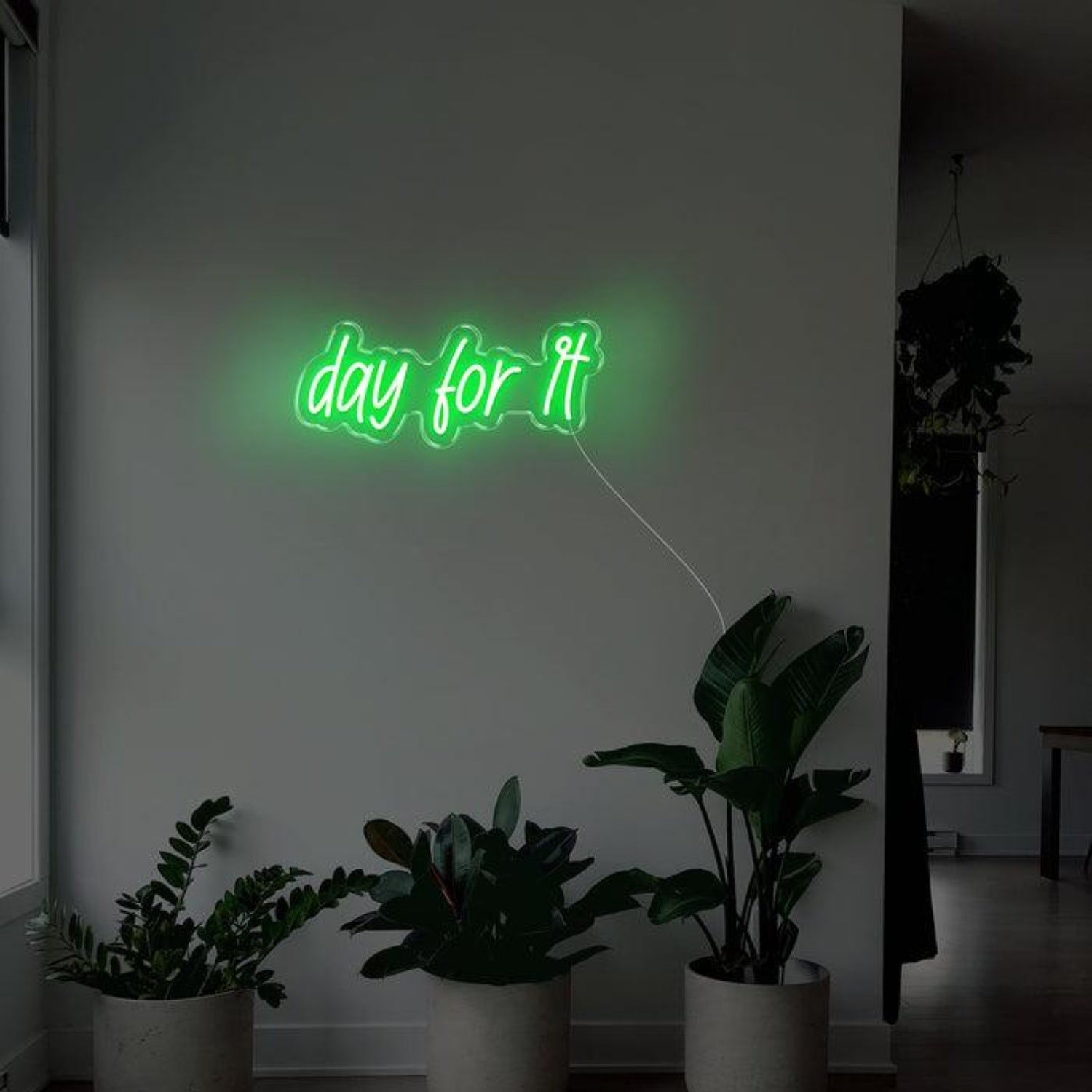 Pink Handwritten Day For It Led Neon Sign For Modern Home Decor | Shineneon