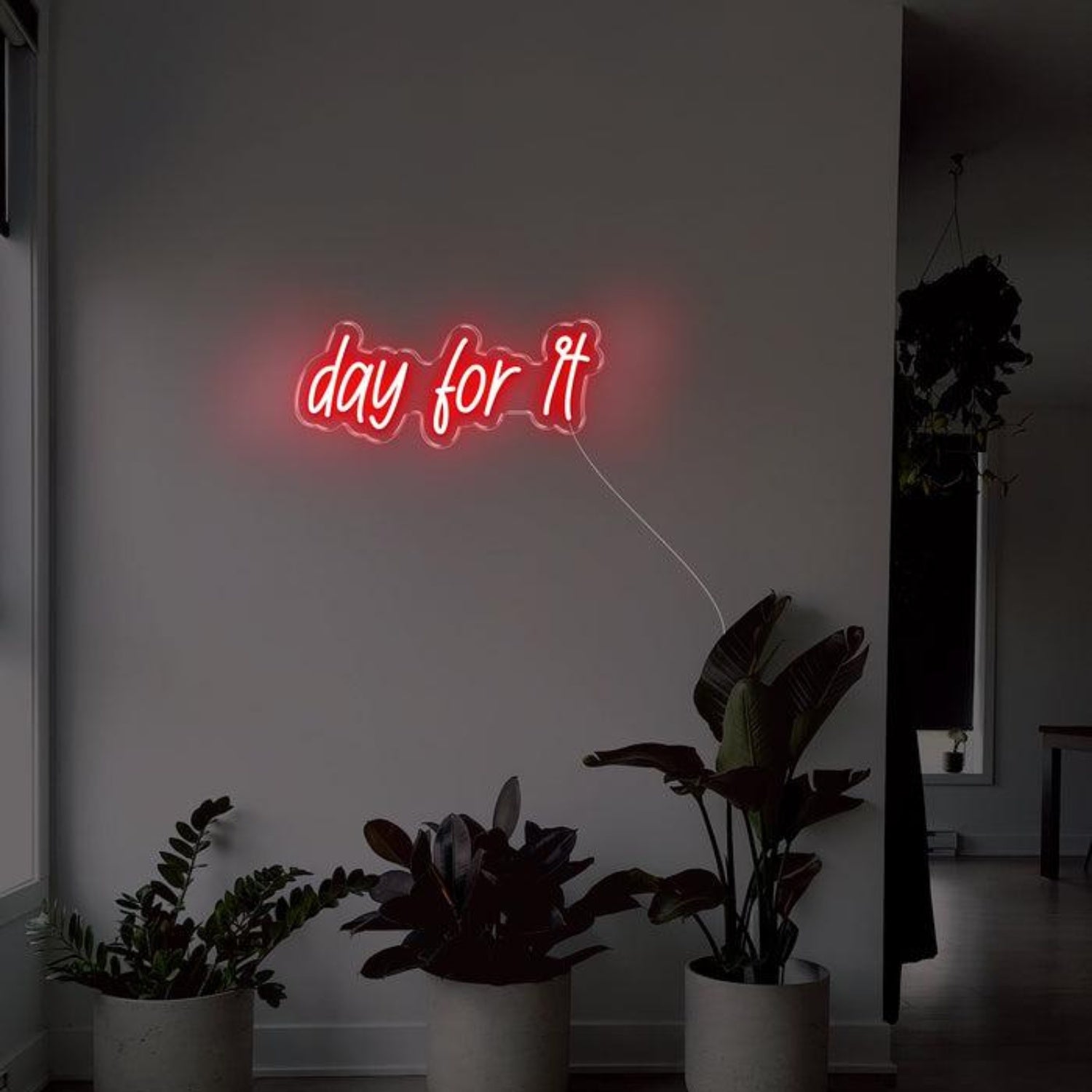 Pink Handwritten Day For It Led Neon Sign For Modern Home Decor | Shineneon