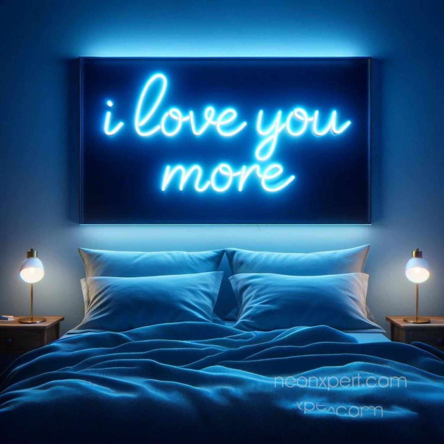 Pink Heart I Love You More Led Neon Sign For Romantic Home Decor | Shineneon