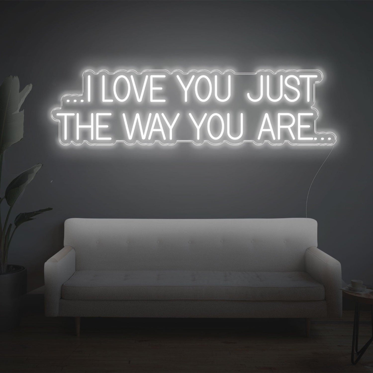 Pink I Love You Just The Way You Are Led Neon Sign For Bedroom Wall Decor | Shineneon