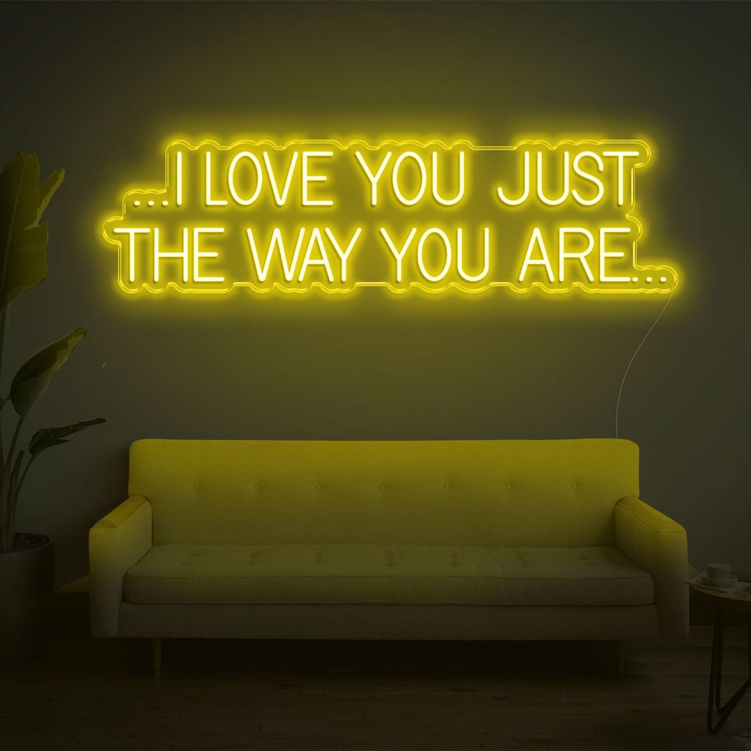 Pink I Love You Just The Way You Are Led Neon Sign For Bedroom Wall Decor | Shineneon
