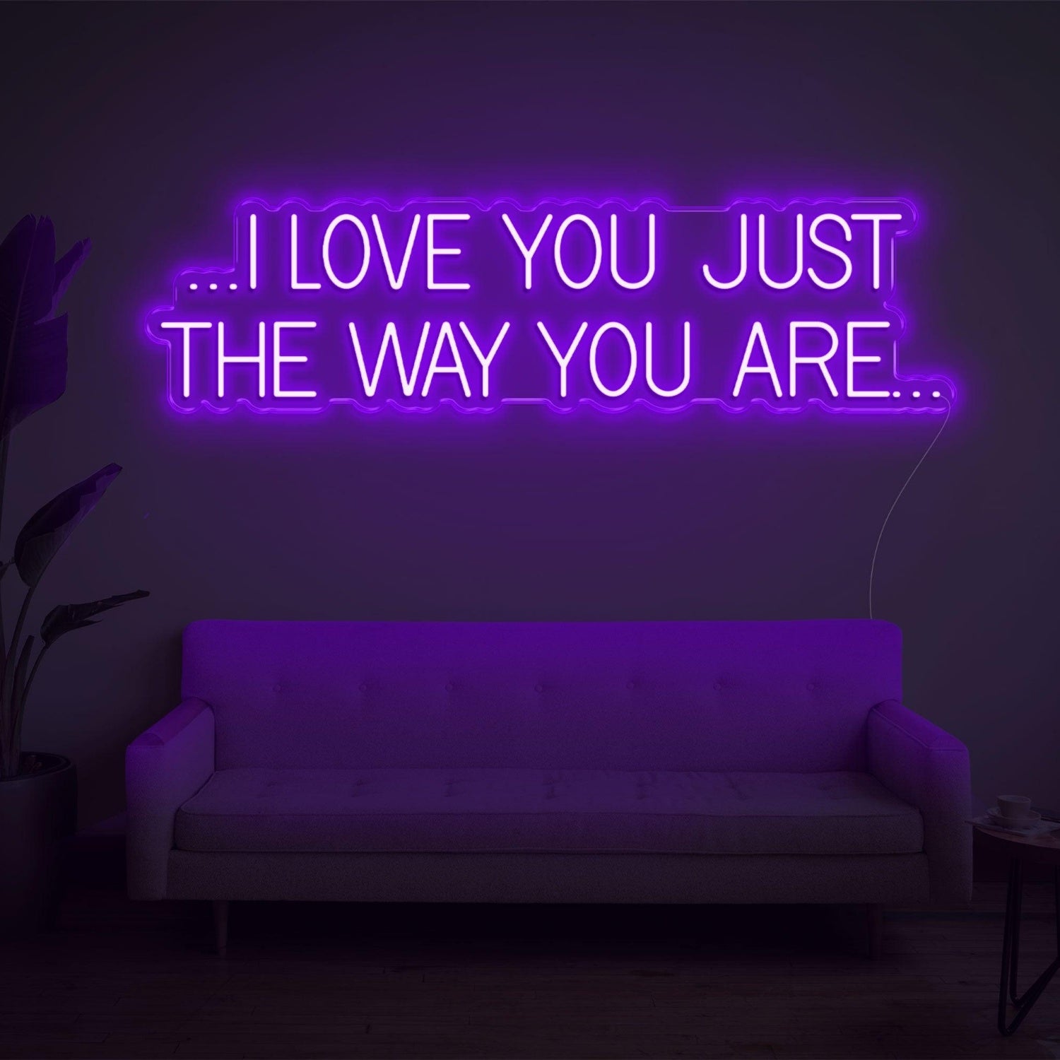 Pink I Love You Just The Way You Are Led Neon Sign For Bedroom Wall Decor | Shineneon
