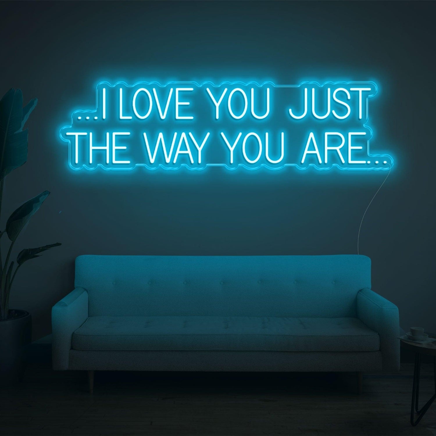 Pink I Love You Just The Way You Are Led Neon Sign For Bedroom Wall Decor | Shineneon