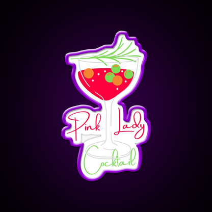 Pink Lady Cocktail Bar Decor Led Neon Sign Rgb Color - LED neon sign view 9