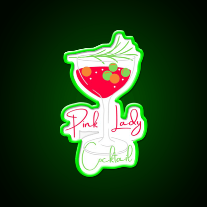 Pink Lady Cocktail Bar Decor Led Neon Sign Rgb Color - Shineneon