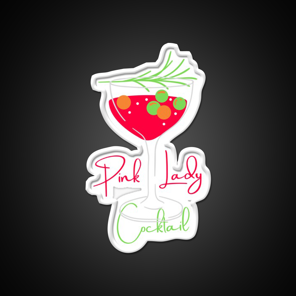 Pink Lady Cocktail Bar Decor Led Neon Sign Rgb Color - LED neon sign view 11