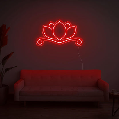 Pink Lotus Flower Led Neon Sign For Modern Home Decor | Shineneon