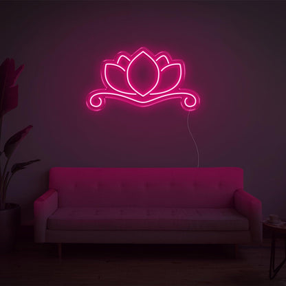 Pink Lotus Flower Led Neon Sign For Modern Home Decor | Shineneon