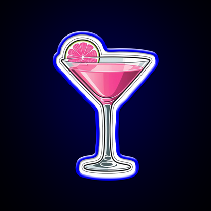Pink Martini Glass Cocktail Bar Decor Led Neon Sign Rgb Color - LED neon sign view 5