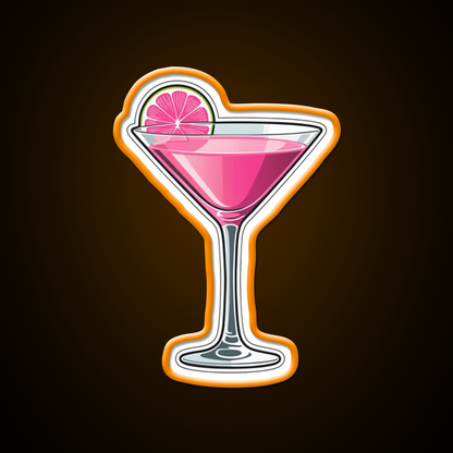 Pink Martini Glass Cocktail Bar Decor Led Neon Sign Rgb Color - LED neon sign view 6