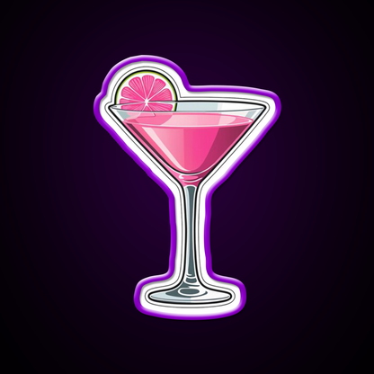 Pink Martini Glass Cocktail Bar Decor Led Neon Sign Rgb Color - LED neon sign view 9