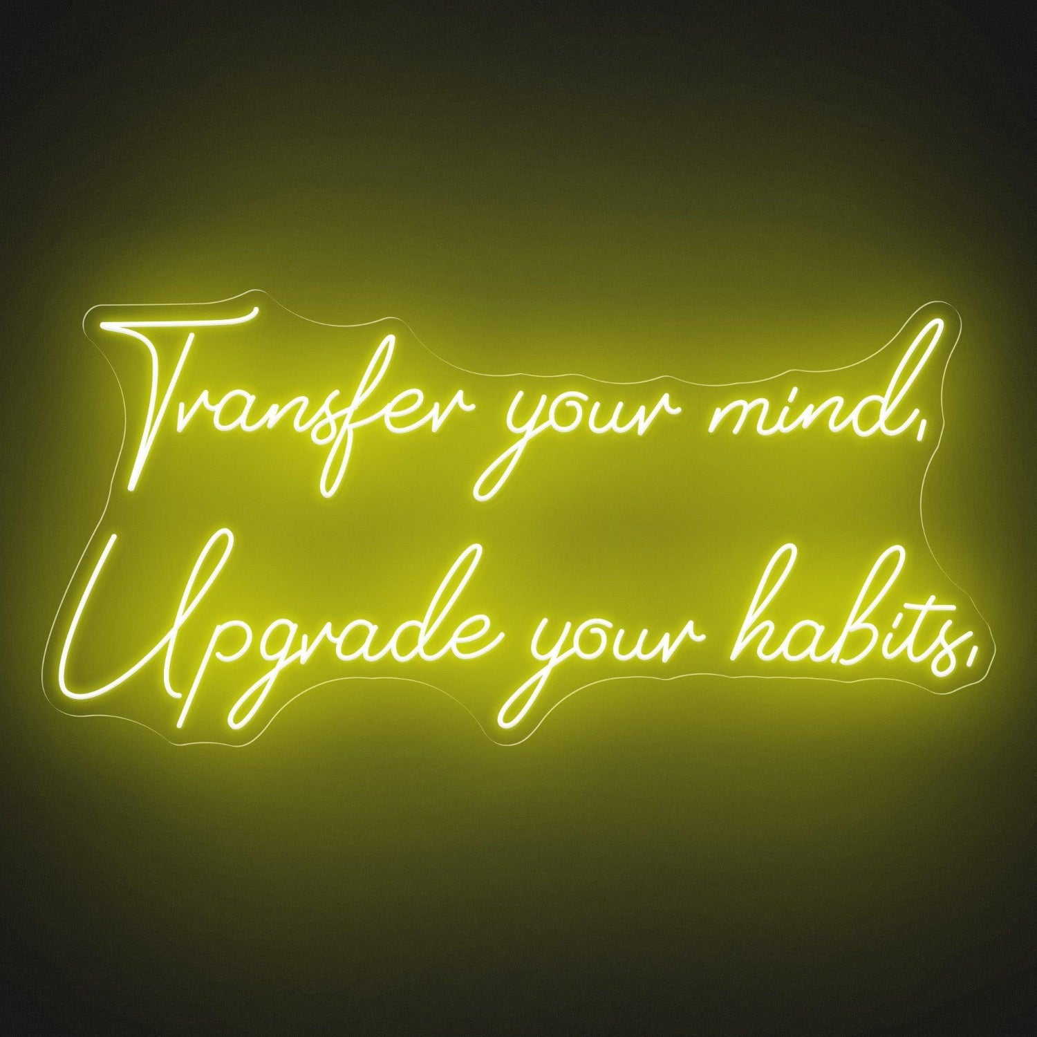 Pink Mind Transfer Habits Upgrade Led Neon Sign For Gym Studio Decor | Shineneon