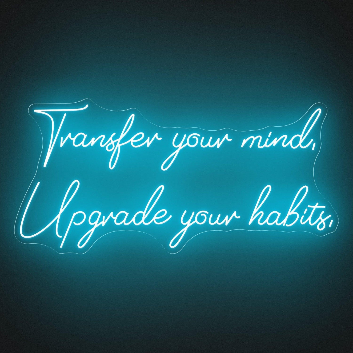 Pink Mind Transfer Habits Upgrade Led Neon Sign For Gym Studio Decor | Shineneon