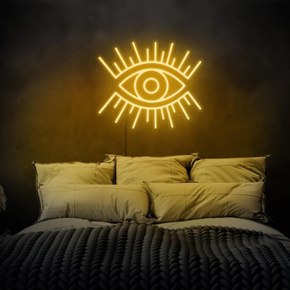 Pink Mystical Eye Led Neon Sign For Living Room Decor | Shineneon