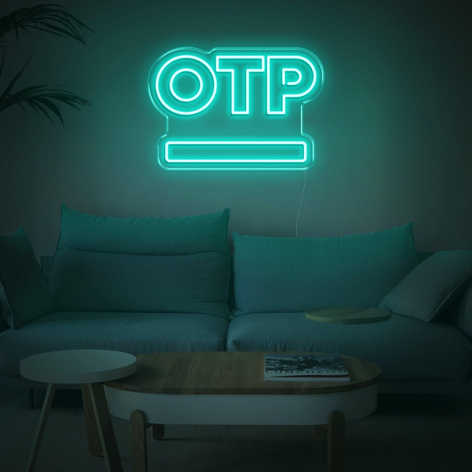 Pink Otp Button Led Neon Sign For Home Decor | Shineneon
