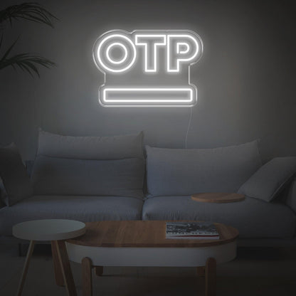 Pink Otp Button Led Neon Sign For Home Decor | Shineneon