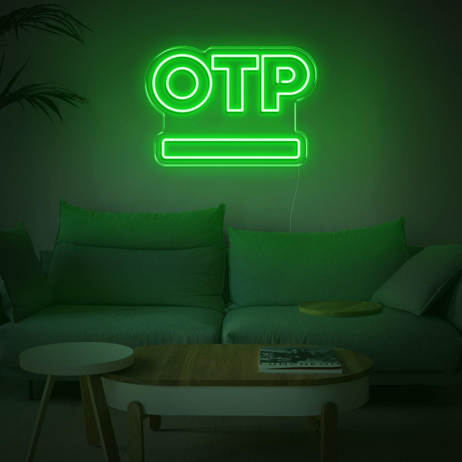 Pink Otp Button Led Neon Sign For Home Decor | Shineneon