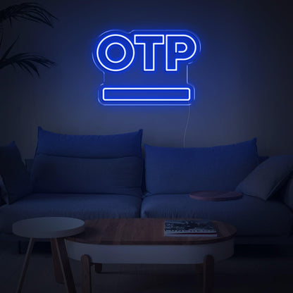 Pink Otp Button Led Neon Sign For Home Decor | Shineneon