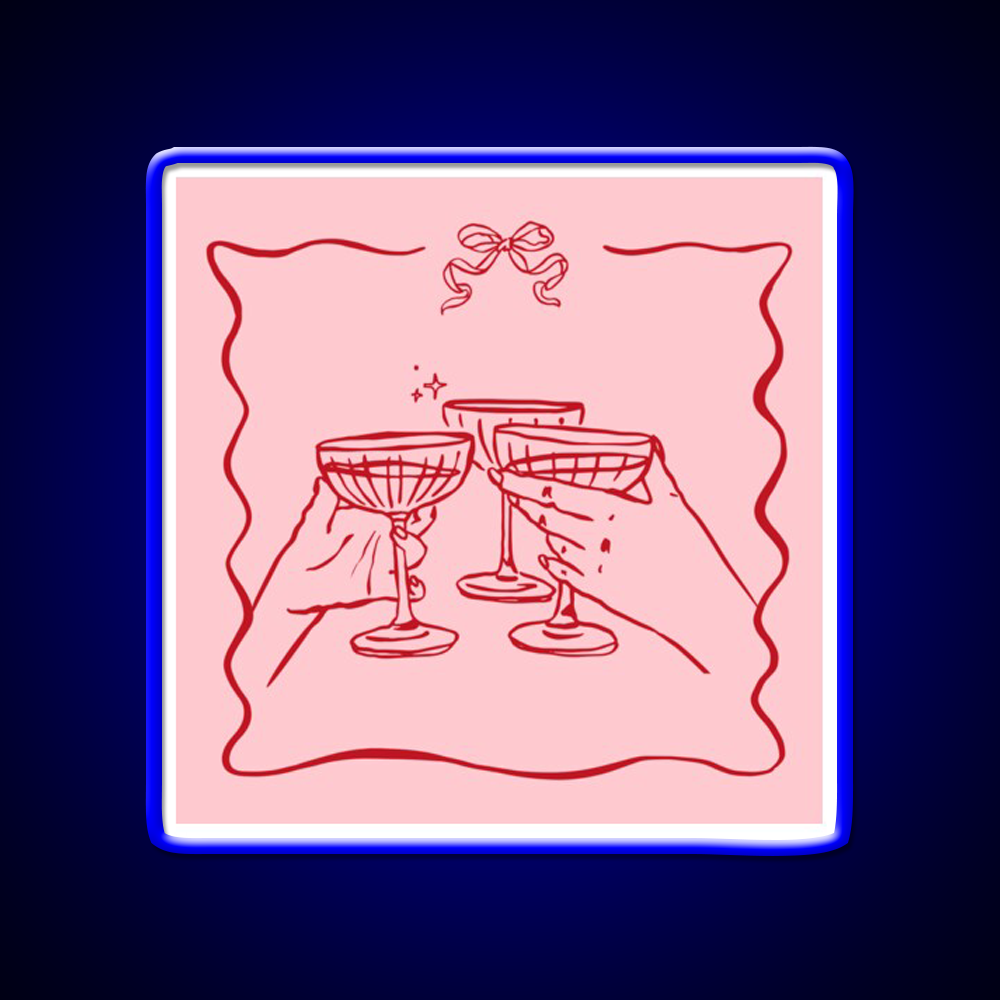 Pink Party Bow Aesthetic Dinner Party Cocktail Bar Decor Led Neon Sign Rgb Color - LED neon sign view 5