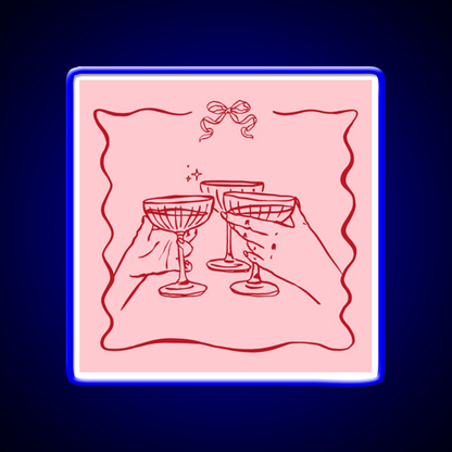 Pink Party Bow Aesthetic Dinner Party Cocktail Bar Decor Led Neon Sign Rgb Color - LED neon sign view 5